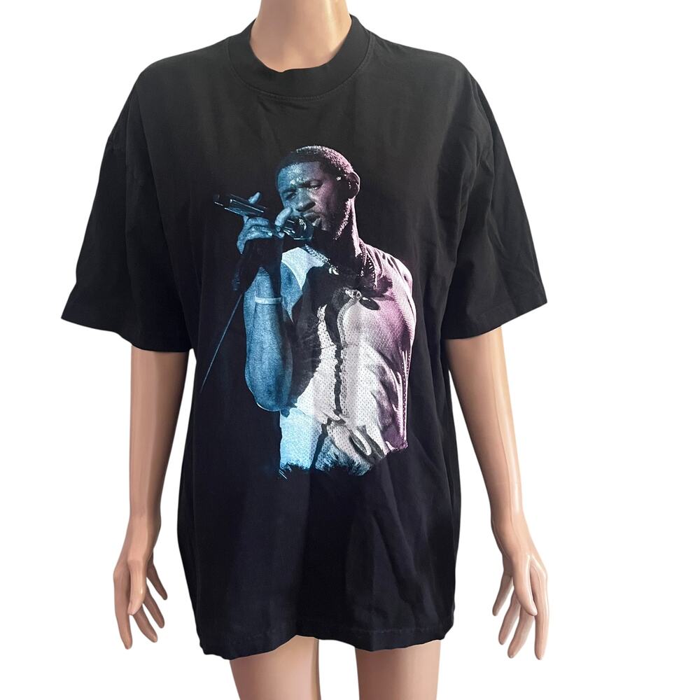 Usher Concert My Way Tour T-Shirt Mens Large Music Graphic Tee 2023 Las Vegas